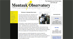 Desktop Screenshot of montaukobservatory.com