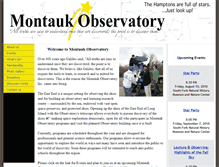 Tablet Screenshot of montaukobservatory.com